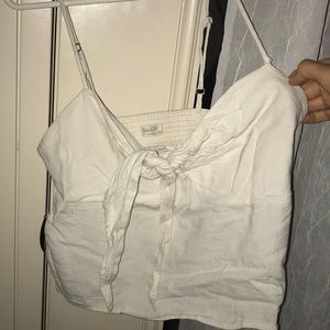 John Galt White Tank Top Brandy Melville